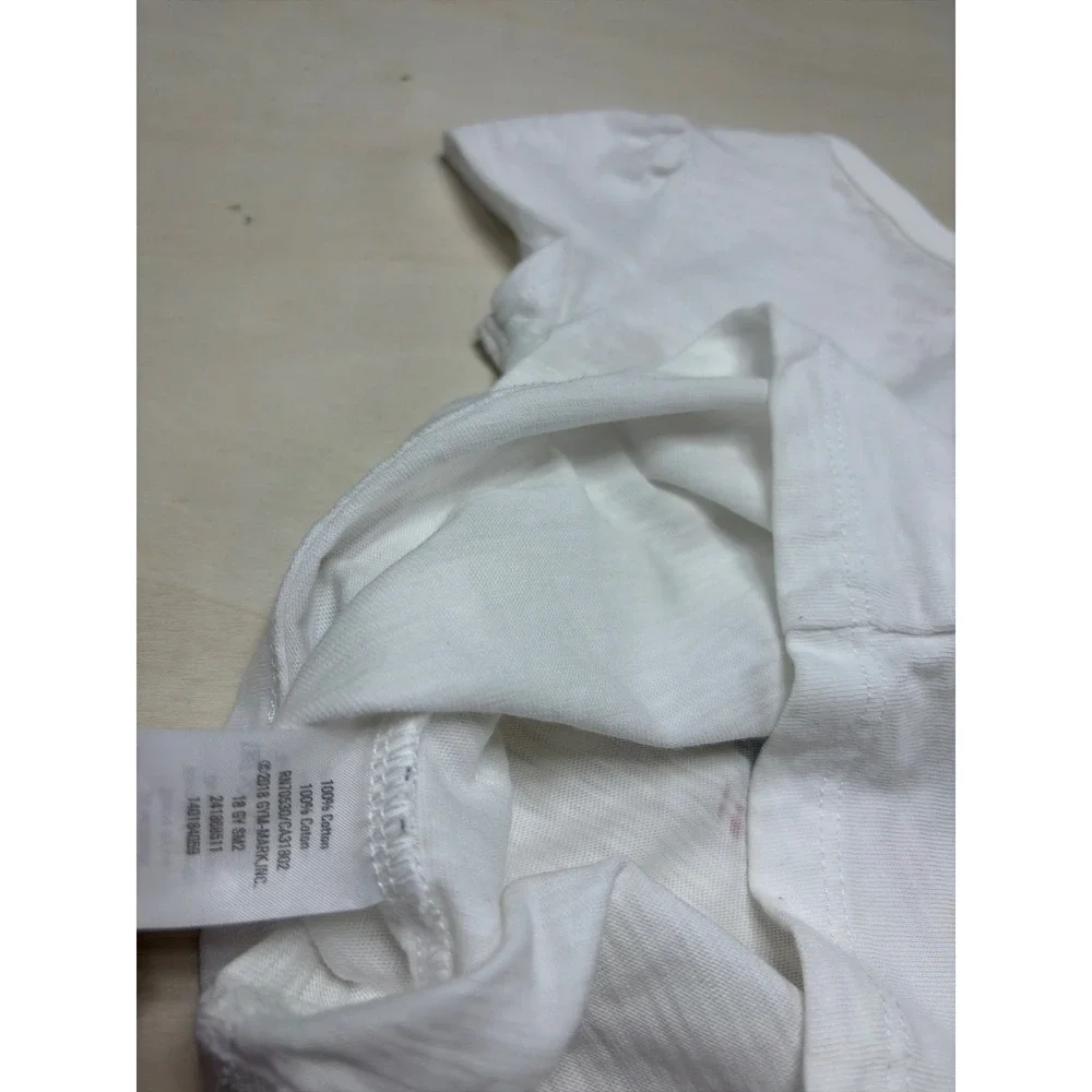 Gymboree Baby Girl White Patriotic Love American Flag T-Shirt 6-12 Months